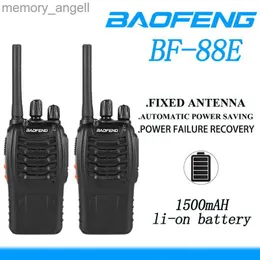 Walkie talkie 2pcs Baofeng BF-88E Walkie Talkie Dwukierunkowe kanały radiowe 16 UHF 400-470MHz z ładowarką USB dla użytkownika UE PMR 446 HKD230922