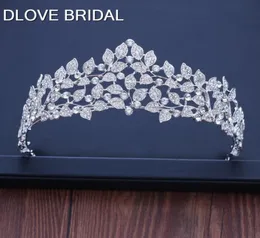 Diadèmes de mariée en feuilles de cristal argentées, baroques, couronnes de spectacle en strass, couronnes de bal, diadème, accessoires pour cheveux de mariage, 2325022