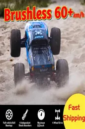 RC Car Brushless Fast 60km h High Speed Remote Control Monster Truck Drift 4WD Vehicle OffRoad Waterproof Boys Adults Gift 2201204308260