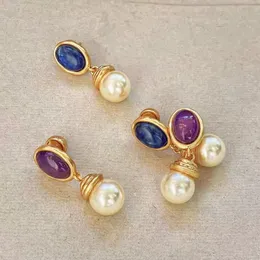 Hoop Huggie Statement Fashion Metallic Resin Pearl Drop Earrings For Women Personality Brincos Baroque Style 230922