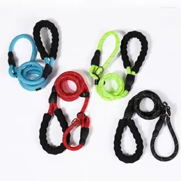 Dog Collars P Chain Pet Traction Rope Explosion Proof Punch反射ワイヤーベルトラウンドサプライ