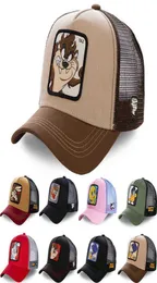 Ball cap Daffy Coyote Mesh Snapback Taz Road Bunny Baseball Cap Adjtable Women Men Anime Cartoon Hat Capslab Drop4329973