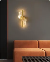 Lampada da parete Luce Lusso Minimalista Acrilico Soggiorno Camera da letto Testata Decorazione della casa Design Arte Corridoio Sfondo