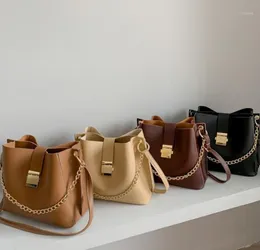 Large Capacity Shopping Bags Fashion Wild Solid Color Flap Handbag Women PU Crossbody Bag Shoulder Bag12183444