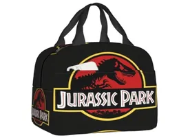 Custom Jurassic Park Bag Women Warm Cooler Insulated Lunch Box for Kids School 2207115938383