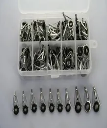 Assorted 90 pcs Fishing Rod Parts Tip Tops Gunsmoke Stainless Repair Kits4611554