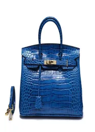 Tote Bag Big Crocodile Pattern Leather Women Female Fashion Elegant Office Lady Oneshoulder Diagonal Leather Belt Gift 2103027961403