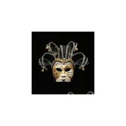 Maschere per feste Moda Fl Face Mini Maschera veneziana Masquerade Mardi Gras Halloween Wedding Collezione di arte decorativa da parete 230705 Drop De Dhb8D