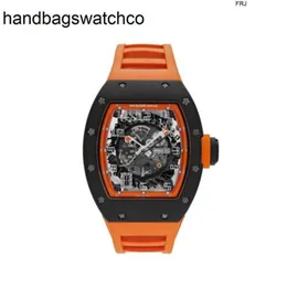 Richardmill Watch Mechanical Watches Richar Milles Americas Limited to 30pcs Orange Black Carbon Rm030 Men #039;s frj