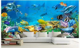 3d wallpaper custom photo non-woven mural The undersea world fish room painting picture 3d wall room murals wallpaper7678593