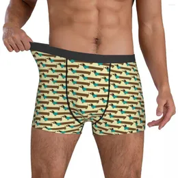 Underpants Dog Print Underwear Cute Dachshund Pouch Trenky Trunk Custom DIY Boxer Brief Breathable Men Plus Size 2XL