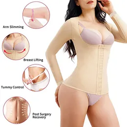 Arm Shaper High Compression Corset Long Sleeve Shapewear Seamless Vest Upper Tummy Control BodyShaper Fajas Colombianas 230921