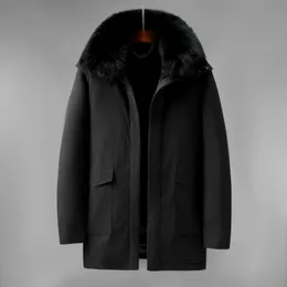 Mens Down Parkas Arrival Fahsion Large Casual White Duck Jacket Winter Fur Collar Warmth Size M L XL 2XL 3XL 4XL 5XL 230922