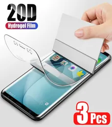 Samsung Galaxy S8 S10 S10 S20 Plus Screen Protector Note 9 10 20 S7 Edge Not Glass1510715 용 ZnP 20D 하이드로 겔 필름