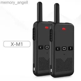 walkie talkie 2pcs mini walkie talkie ثنائية HF Radio Radiiver Childrens Kids Toy Toy Style Walkie Talkies Ksun M1 مع PMR تردد HKD230922