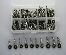 Assorted 90 pcs Fishing Rod Parts Tip Tops Gunsmoke Stainless Repair Kits5399139
