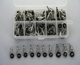 Assorted 90 pcs Fishing Rod Parts Tip Tops Gunsmoke Stainless Repair Kits9825518