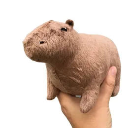 Bambole di peluche 18 cm Simulazione Fluffty Capybara Animali di peluche Peluche Bambole morbide Vita reale Bambole di Capybara Giocattoli per bambini Peluche Regalo di Natale 230922