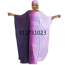 Abbigliamento etnico Abiti africani per le donne Dashiki Fiore Rosa Vestiti Bazin Broder Riche Sexy Slim Manica lunga Abito da sera Maxi D236w