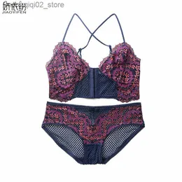 Set di reggiseni 2019 Nuovo set di biancheria intima di pizzo sexy Set di reggiseno ultra sottile Set di slip a sei file di fiori di pizzo Reggiseno di ragazza sexy Lingerie Reggiseno di slip Reggiseno francese Q230922