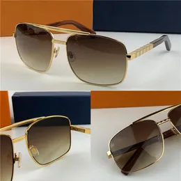 new fashion classic sunglasses attitude sunglasses gold frame square metal frame vintage style outdoor design classical model 0259280U