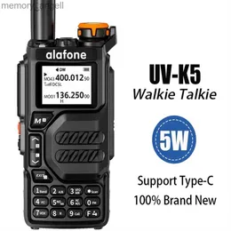 Walkie Talkie uv-k5 k5 Intercomunicador de segmento cruzado AM / FM DTMF GPS digital móvel Rádio bidirecional de 10 km de comprimento Transmissão Recepção Walkie Talkie HKD230922