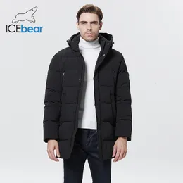 Erkekler Down Parkas Kış Ceket Midongt Moda Hooded Hooded Pamuk Ceket Giysileri Sıcak Marka MWD22805I 230921