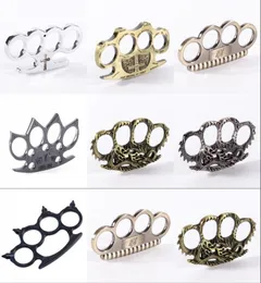 17 Designs Hell Detective Constantine Brass Knuckle Dusters Gold Powerful Damage Safety Equipment Gilded Steel Knuckle Selfdefens6914773