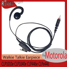 Walkie Talkie RISENKE C-Shape CLPe446 Fone de ouvido para Motorola CLP1010e CLP1040e CLP446e Rádio Walkie Talkie Acessórios Fone de ouvido com microfone PTT HKD230922