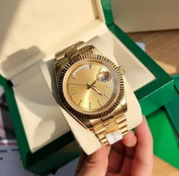 Mit Originalverpackung, hochwertige Uhr, 41 mm Gelbgold-Uhrwerk, automatisches Herren-GD-Armband, Herrenuhren 2023