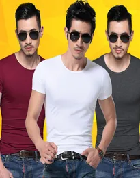 Men Tshirt Spandex Fitness Gym Clothing Man Tops Tees T Shirt For Male Solid Color Tshirts multi Colors TShirt XS2XL5268894