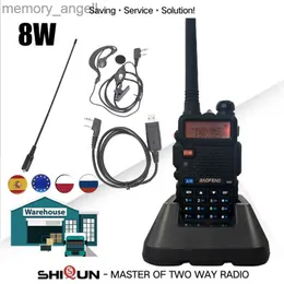 Walkie Talkie Baofeng 8W UV-5R Walkie Talkie 10 km UHF VHF Baofeng uv5r Radios Tri-Power Band Hoch Mittel Niedrig UV 5r Baofeng UV-9R UV-82 UV-8HX HKD230922