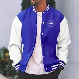 Мужские куртки уличная куртка-бомбер в стиле хип-хоп 2023, универсальная модная брендовая цветовая гамма, американская бейсбольная форма