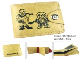 Wallets PU Bifold Hidden Discount Wallet Game Undertale Men039s Leather Note Compartment Coin Po S Holder Purses1138990