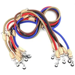 Dog Collars Leashes Mtifunction Double Leash Chain Collar Nylon Adjustable Long Short Training Leads Tied Dogs Supplies 20220901 D Dh2Ll