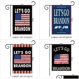 Banner Flags 30x45cm FJB Garden Let’s Go Brandon USA Biden Flag Letter Star Pattern Printing 5 26wf H1 Drop Delivery Home Festive Party DHSEC
