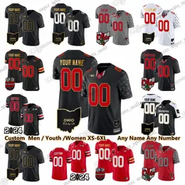 2023 Custom Ohio State Buckeyes Football Jersey Kyle McCord Tommy Eichenberg Ezechiel Elliott J.T. Tuimoloau Julian Fleming Miyan Williams Denzel Burke Jack Sawyer