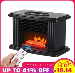 1000W Electric Fireplace Hater with Remote Control Fireplace Electric Flame Decoration Portable Indoor Space Heater for Bedroom2897119938