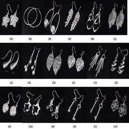 Fashion Jewelry Manufacturer mixed 50 pcs a lot earrings 925 sterling silver jewelry factory Fashion Shine Earrings 12712999