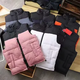 Mäns västar män vinter puffer väst kvinnor ner gilet vattentätt casual par parka utomhus varm puffy outfit outkläder flerfärgade topp streetwear vår h