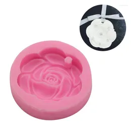 Craft Tools 100pcs Rose Flower DIY Aroma Gypsum Plaster Silicone Mould Car Pendant Handmade Soap Molds