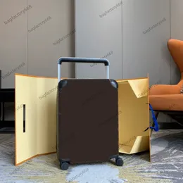 Designer Suitcase Bagage With Wheel Bagage Designer Travel Black äkta läder 55 Toppkvalitet Boarding Rolling Bagage Box Unisex Fashion Designer Suitcase