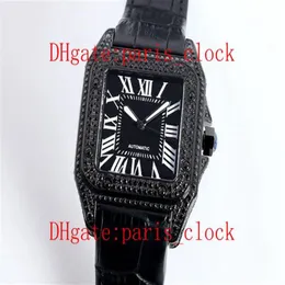 SF Style Men Watch 100 Anniversary Diamond Series Cal 2813 Automatisk rörelse Mineral Slitesistent Mirror Glass Cowhide Strap D275N