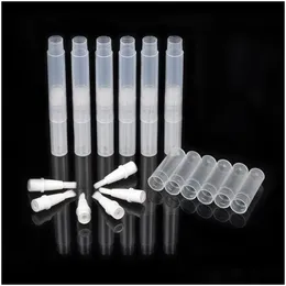 Packaging Bottles Wholesale L/4.5Ml Transparent Empty Twist Pen Practical Cuticle Oil Containers With Brush Lip Balm Nail Polish Tub Dhvvf