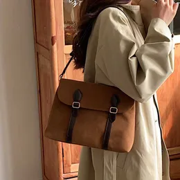 Women's Bag Korean Edition Autumn/winter One Shoulder Cambridge Underarm Bag Fashion Frosted Postman Crossbody Bag Women 230915