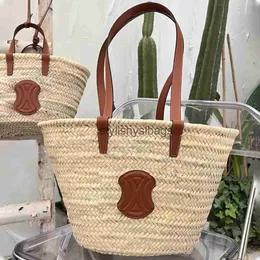 Bolsos de playa para mujer Bolsos de hombro clásicos para mujer Bolso de mano con asa superior Bolso cruzado Diseñador Rafias Bolsos grandes Tejido de paja de lujo Summerstylishyslbags