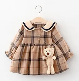 2020 Fall Newborn Baby Girl Dress Clothes Toddler Girls Princess Plaid Birthday Dresses For Infant Baby Clothing 02y Vestidos2237658