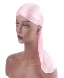 Fashion Unisex Silk Bandana Solid Color Pirate Wigs Caps Creative Outdoor Cycling Turban Headwear Hair Accessories Scarf DHL 1167185