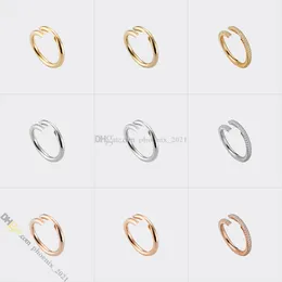 Kadınlar için Mücevher Tasarımcısı Tasarımcı Yüzük Tırnak Yüzüğü Titanyum Çelik Yüzük Altın Kaplama Asla solma Alerjik olmayan, Altın, Gümüş, Gül Altın; Mağaza/21621802