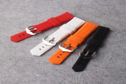 Watchband 12mm 14mm 16mm 18mm 19mm 20mm 22mm 24mm Black White Red Orange Blue Silicone Rubber Diver Watch Band Straps Waterproof312928465